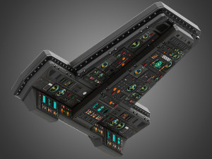Spaceship control panel 3D Модель