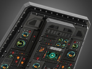 Spaceship control panel 3D Модель