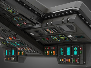 Spaceship control panel 3D Модель