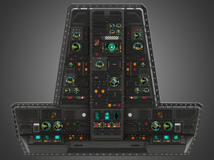 Spaceship control panel 3D Модель