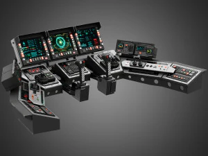 Spaceship bridge interior 3D Model