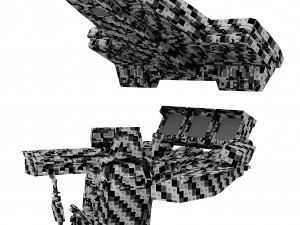 Spaceship bridge interior 3D Model