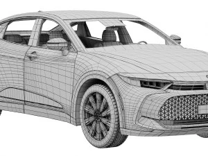 Toyota Crown 2023 3D Model