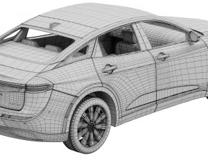 Toyota Crown 2023 3D Model