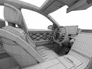 Mercedes-Benz S63 AMG interior 3D Model
