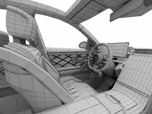 Mercedes-Benz S63 AMG interior 3D Model