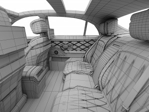 Mercedes-Benz S63 AMG interior 3D Model