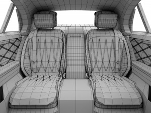 Mercedes-Benz S63 AMG interior 3D Model