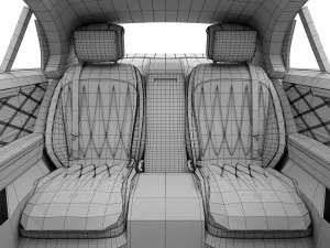Mercedes-Benz S63 AMG interior 3D Model