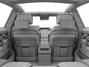 Mercedes-Benz S63 AMG interior 3D Model