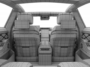 Mercedes-Benz S63 AMG interior 3D Model