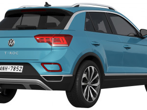 Volkswagen T-Roc 2022 3Dモデル