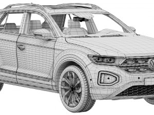 Volkswagen T-Roc 2022 3Dモデル