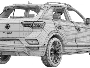 Volkswagen T-Roc 2022 3Dモデル