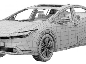 Toyota Prius 2023 3D Модель