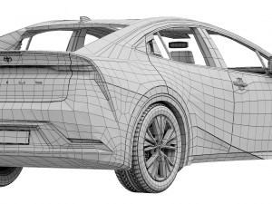 Toyota Prius 2023 3D Модель