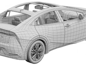 Toyota Prius 2023 3D Модель