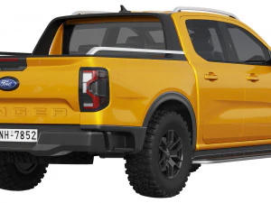 Ford-Ranger Wildtrak 2023 3D Model