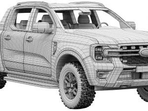 Ford-Ranger Wildtrak 2023 3D Model