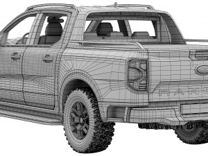 Ford-Ranger Wildtrak 2023 3D मॉडल