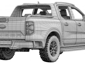 Ford-Ranger Wildtrak 2023 3D मॉडल