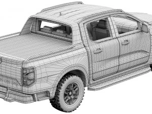 Ford-Ranger Wildtrak 2023 3D Model