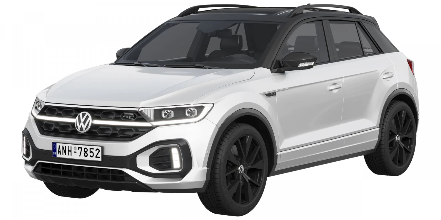Volkswagen T-Roc R-line 2022 3D Model .c4d .max .obj .3ds .fbx .stl .blend 