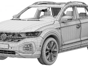 Volkswagen T-Roc R-line 2022 3D Model