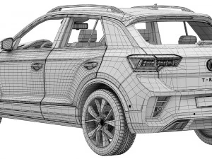 Volkswagen T-Roc R-line 2022 3D Model