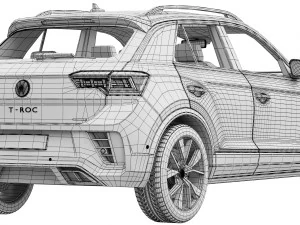 Volkswagen T-Roc R-line 2022 3D Model
