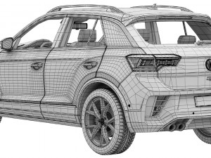 Volkswagen T-Roc R 2022 3D Модель