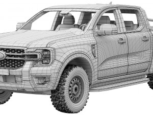 Ford-Ranger XLT 2023 3D Model