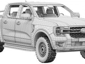 Ford-Ranger XLT 2023 3D Model