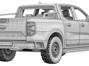 Ford-Ranger XLT 2023 3D Model