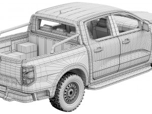 Ford-Ranger XLT 2023 3D Model