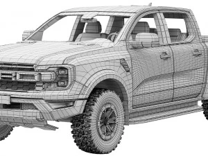 Ford-Ranger Raptor 2023 3D Model
