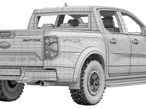 Ford-Ranger Raptor 2023 3D Model