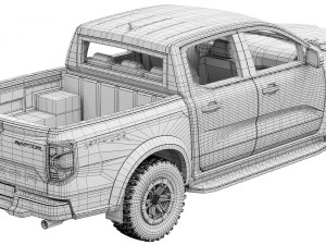 Ford-Ranger Raptor 2023 3D Model