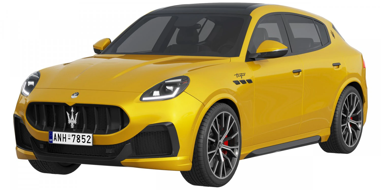 Maserati Grecale Trofeo 3D Model .c4d .max .obj .3ds .fbx .stl .blend 