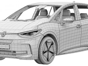 Volkswagen ID3 2024 3D Model