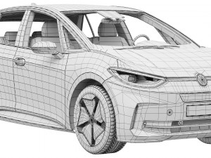Volkswagen ID3 2024 3D Model
