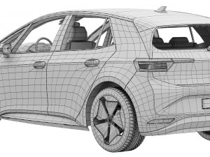 Volkswagen ID3 2024 3D Model