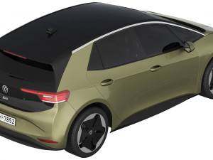 Volkswagen ID3 2024 3D Model