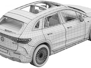 Mercedes-Benz EQE53 AMG SUV 3D Model