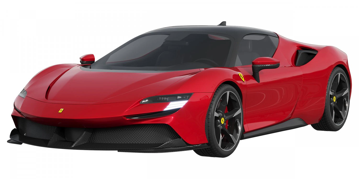 Ferrari SF90 Stradale 3D Model .c4d .max .obj .3ds .fbx .stl .blend 