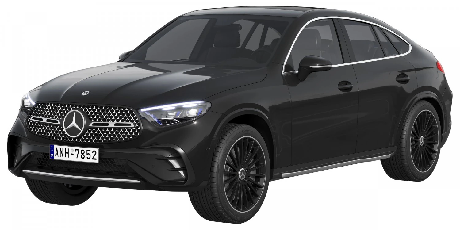 Mercedes-Benz GLC Coupe 2023 3D Model .c4d .max .obj .3ds .fbx .stl .blend 