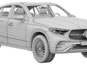 Mercedes-Benz GLC Coupe 2023 3D Model