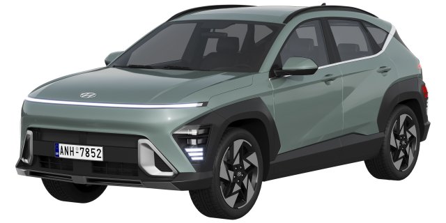 Hyundai Kona 2024 3D 모델 .c4d .max .obj .3ds .fbx .stl .blend 