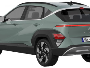 Hyundai Kona 2024 3D 모델