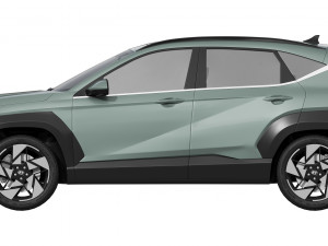 Hyundai Kona 2024 3D 모델